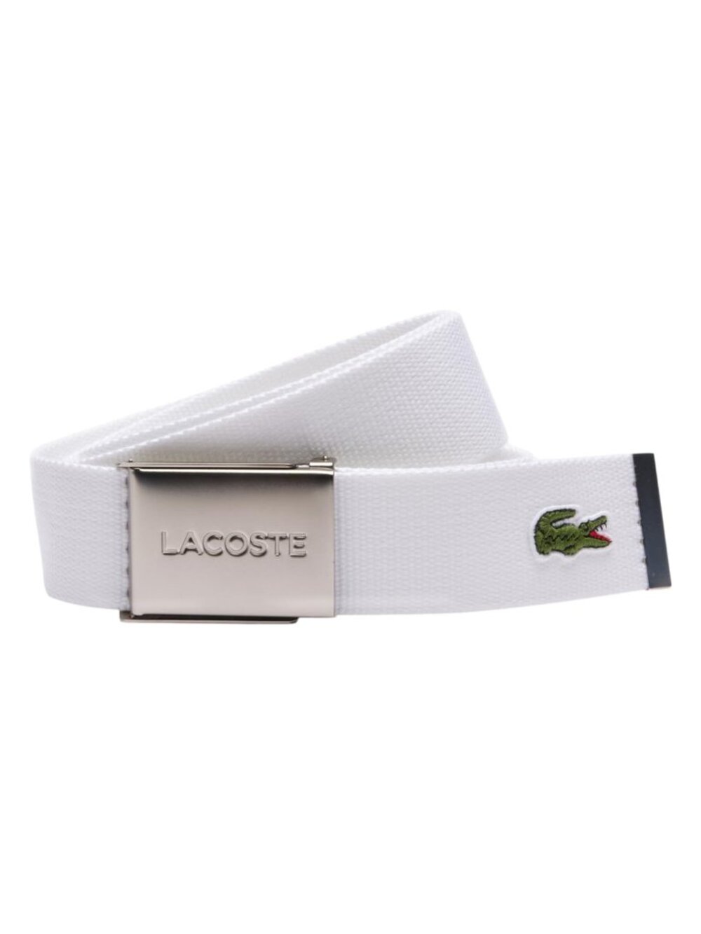 Lacoste Men's L.12.12 Concept Made In France Belt - White NEW